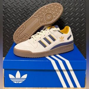 adidas Forum CL Low Wonder White Preloved Violet Yellow JQ2655 Mens Sizes